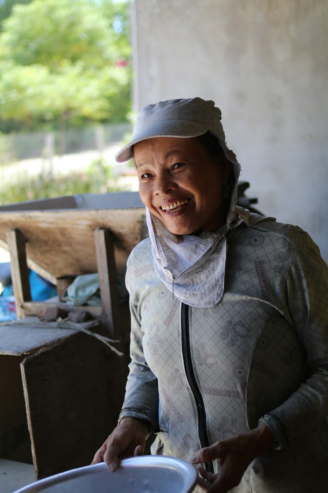 Portrait of a Chilean woman community coordinator smiling
